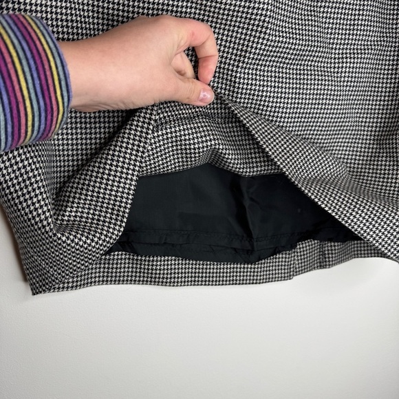 MaxMara Wool Houndstooth Pencil Skirt Knee-length Size 10 - Picture 3 of 4